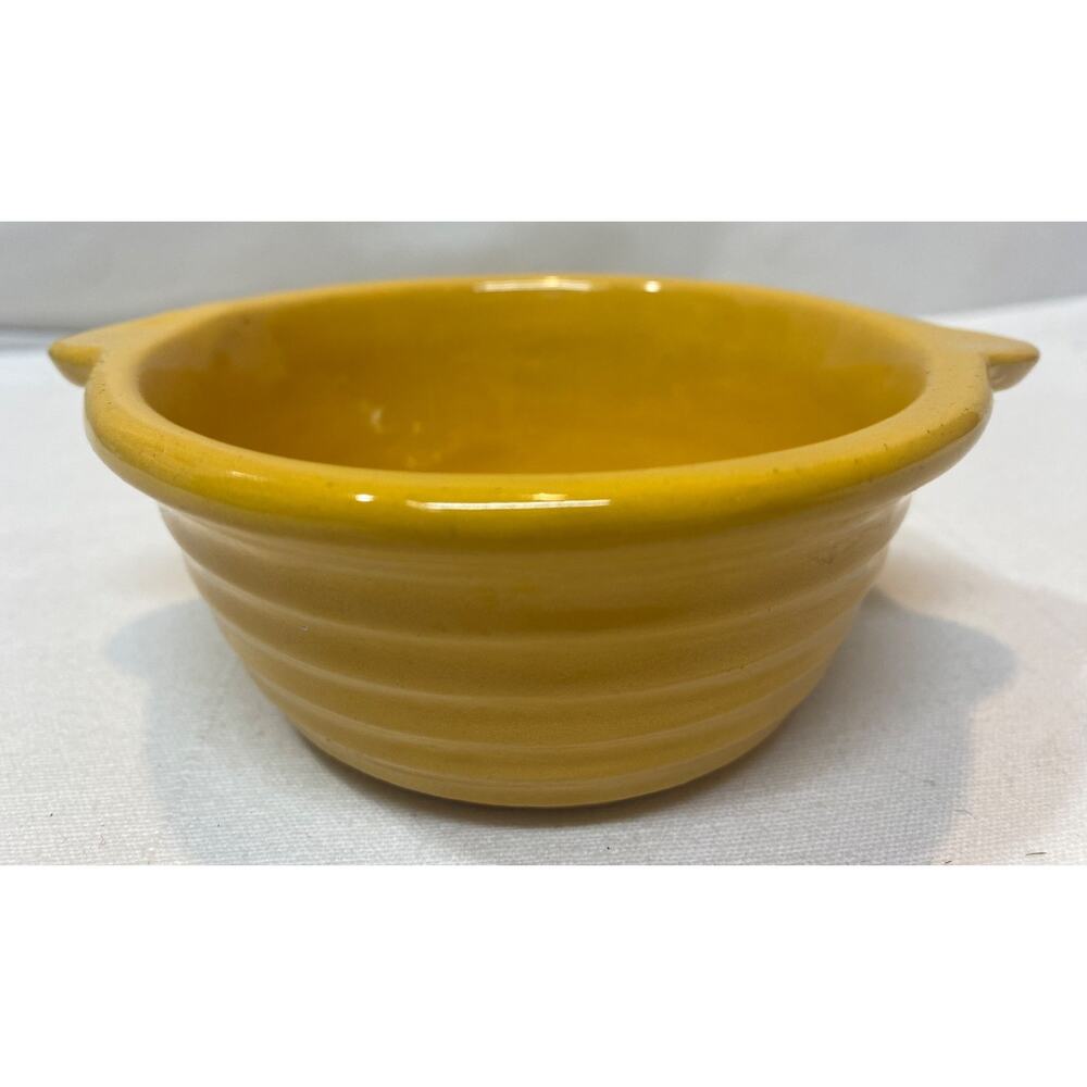 Vintage Bauer Yellow 4" Individual Baker Open Ring Ware